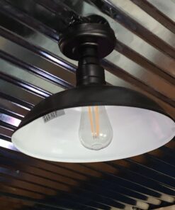 Design House 519884 Kimball 1 Light Semi Flush Mount Ceiling Light, Bronze Coffee Bronze 1 Count (Pack of 1) 52 71IRiW7I07L