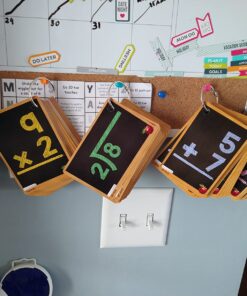 Star Right Math Flash Cards Set of 4 - Addition, Subtraction, Division, & Multiplication Flash Cards - 4 Rings - 208 Math Flash Cards - Ages 6+ - Kindergarten, 1st, 2nd, 3rd, 4th, 5th & 6th Grade 34 71ISGUwLS6L