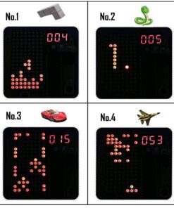 DIY Soldering Project Game Kit Retro Classic Electronic Soldering Kit with 5 Retro Classic Games and Acrylic Case, Idea for STEM High School Family Education Friends by Etoput Yellow 21 71ISulu8xUL