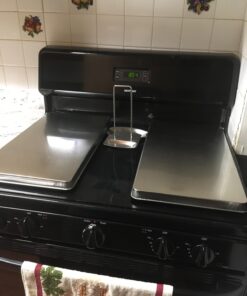 Reston Lloyd Rectangular Burner Cover, Stainless Steel, Set of 2, Stainless Look 31 71ISyABq32L