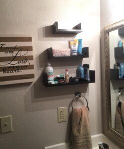 EWEI'S HomeWares Ewei ' S Homewares Floating U Shelves Whc 1004 Cd WHC1004CD-ES, 17 in x 4 in x 4 in, Espresso Finish 44 71IUDvRAJL