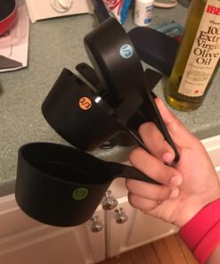 OXO Good Grips 6- Piece Plastic Measuring Cups, Black 21 71IUfLC4RtL