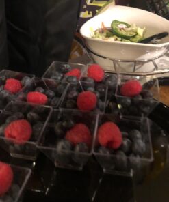 Zappy 100 Ct Elegant Square Mini Cube 2oz Clear Tasting Sample Shot Glasses 100 Ct Dessert Cups Disposable Plastic 100 Count (Pack of 1) 55 71IV SRTjlL