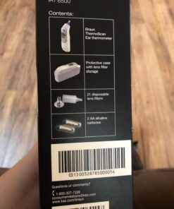 Braun Digital Ear Thermometer for Babies, Kids, Toddlers and Adults, ThermoScan 5 IRT6500, Display is Digital and Accurate, Thermometer for Precise Fever Tracking at Home 49 71IV5ARm4L