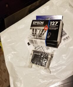 EPSON 127 DURABrite Ultra Ink Black Cartridge For NX-530, NX-625, WF-3520, WF-3530, WF-3540, WF-545, WF-60, WF-630, WF-633, WF-635, WF-645, WF-7010, WF-7510, WF-7520, WF-840, WF-845 20 71IVKdIfsAL