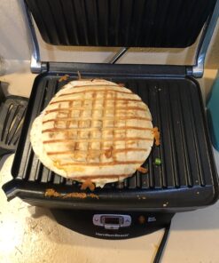 Hamilton Beach Steak Lover's Electric Indoor Searing Grill, Nonstick 100 Square, Stainless Steel (25331), Black and Stainless, Medium Serving 46 71IWlOZcITL