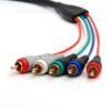 BlueRigger Component Video Cable with Audio (6FT, RCA- 5 Cable, Supports 1080i) - Compatible with DVD Players, VCR, Camcorder, Projector 6FT