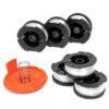 X Home AF-100 Weed Eater String Compatible with Black Decker String Trimmers, 6 Spools & 1 Cap 19 71IY0KP2AzL