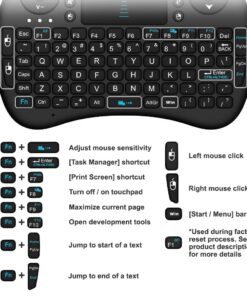Rii I8 Mini 2.4Ghz Wireless Touchpad Keyboard With Mouse For Pc, Pad, Xbox 360, Ps3, Google Android Tv Box, Htpc, Iptv (Black) 21 71IYy6RoAZL