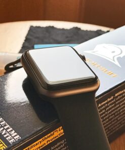 Armor Suit Apple Watch 42mm (Series 2/3 Compatible) Screen Protector (2 Pack) Full Coverage MilitaryShield Screen Protector For Apple Watch 42mm (Series 2/3 Compatible) -HD Clear Anti-Bubble 68 71IaUFapEoL