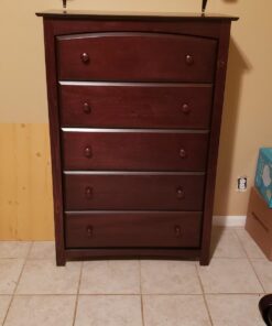 Storkcraft Kenton 5 Drawer Dresser (Espresso) – Dresser for Kids Bedroom, Nursery Dresser Organizer, Chest of Drawers for Bedroom with 5 Drawers, Universal Design for Children’s Bedroom Espresso 5 Drawer Chest 32 71IaVaFt5ZL