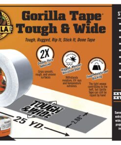 Alternative view of Gorilla Tough & Wide Duct Tape, 2.88" x 25 yd, White, (Pack of 1) 25yd 1 - Pack