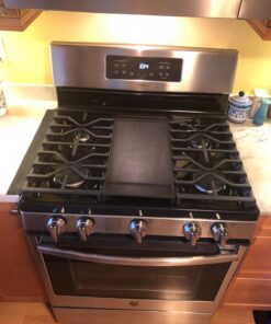 Capparis Kitchen Silicone Stove Counter Gap Cover, Easy Clean Heat Resistant Wide & Long Gap Filler, Seals Spills Between Counter, Stovetop, Oven, Washer & Dryer, Set of 2 (21 Inches, Black) 21 Inches 52 71IbRXBVEvL