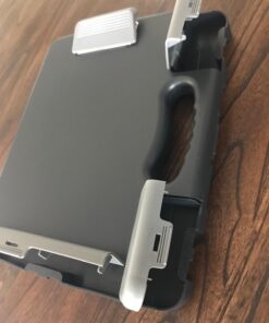 Officemate Portable Clipboard Storage plastic Case for A4 sizes, Charcoal (83301),11-3/4"w x 1-1/2"d x 14-1/2"h 60 71IboWE4aFL