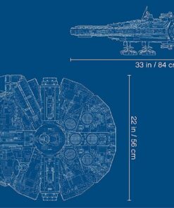 LEGO Star Wars Ultimate Millennium Falcon 75192 - Expert Building Set and Starship Model Kit, Movie Collectible, Featuring Classic Figures and Han Solo's Iconic Ship, Best Gift for Adults 63 71IcBVQurnL