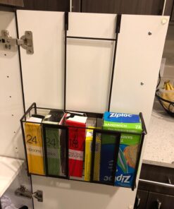 SimpleHouseware Over Cabinet Door Organizer, Mesh Bronze Brown 45 71IcIObXtrL