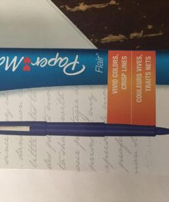 Paper Mate Flair Felt Tip Pens, Medium Point (0.7mm), Blue, 12 Count 24 71IccWmeC6L