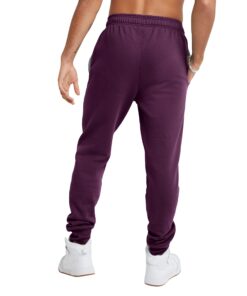 Champion Men's Powerblend Fleece Joggers (Retired Colors) Small Plum Port Script 5 71Id3gkW 6L