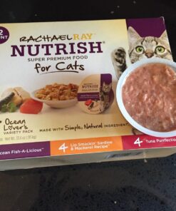 Rachael Ray Nutrish Natural Wet Cat Food, Ocean Lovers Variety Pack, 2.8 Ounce Cup (Pack of 12), Grain Free Variety Pack: Ocean Lover's 2.8 Ounce (Pack of 12) 29 71IdSen nrL