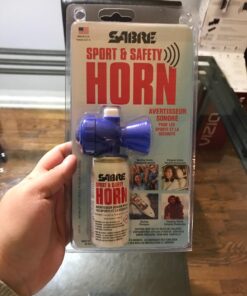SABRE Sport and Safety Horn, 115 dB Air Horn, 60 ¼ Second or 25 ½ Second Bursts, Audible Up to 1/2-Miles (804-Meters), Perfect for Use at Sporting Events, Boating, Camping, Hiking 16 71Ief3pg3DL