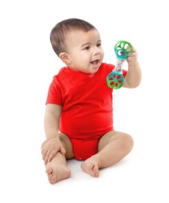 Alternative view of Bright Starts Oball Shaker Rattle Toy, Ages Newborn Plus