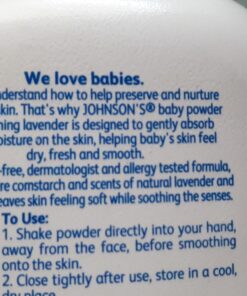 Johnson's Baby Powder, Pure Cornstarch, Lavender & Chamomile, 22 Ounce (Pack of 2) Lavender Chamomile 22 Ounce (Pack of 2) 3 71IeyDxV6BL