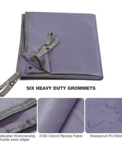 REDCAMP Large Waterproof Camping Tarp Lightweight, Multifunctional Insulated Tent Footprint for Camping Hiking Backpacking, Grey 106"x83" 106" x83" 12 71If8Qr1K4L