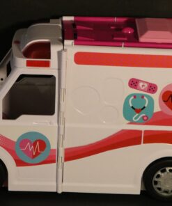 Barbie Playset with 20+ Accessories, Emergency Vehicle Transforms into 2+ Foot Hospital with Lights and Sounds, Care Clinic Standard 23 71Ifpa 6iAL