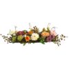 Nearly Natural 4665 Mixed Mini Peony Centerpiece Silk Flower Arrangement,10"D x 34"W x 6.5"H 10"D x 34"W x 6.5"H 40 71IgP Xb2fL