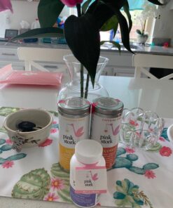 Pink Stork Postpartum Recovery Care Package: Postnatal Vitamins and Herbal Teas for New Moms, with Red Raspberry Leaf, Chamomile, DHA, Iron, Folate, and Vitamin B12 - Set of 3 19 71Igv9lHJSL