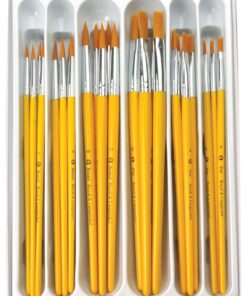 Royal Brush Taklon Hair Classroom Value Pack, Assorted Size, Pack of 30 - 1289617 Original Version