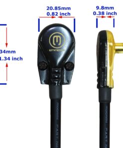 WORLDS BEST CABLES 9 Inch - Pedal, Effects, Patch, Instrument Cable Custom Made Made Using Mogami 2524 Wire and Eminence Gold Plated ¼ inch (6.35mm) R/A Pancake Type Connectors 11 71IhVK7hdHL