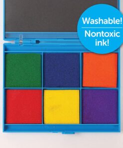 Learning Resources 7-Color Washable Ink Stamp Pad, Green, Blue, Orange, Red, Yellow, Purple, Ages 3+ 6 71IhVZT04ML