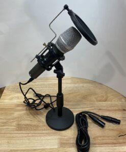MAONO USB/XLR Podcasting Dynamic Microphone, Studio Mic Kit with Volume Control, Shock Mount, Pop Filter, Ideal for Vocal, Recording, Voice Over, Live Streaming (Gray) Gray 39 71IhmqBrjNL