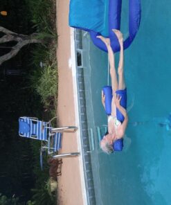 Poolmaster Water Chair Inflatable Swimming Pool Float Lounge, Blue 1 Pack 36 71IhmrqpkbL