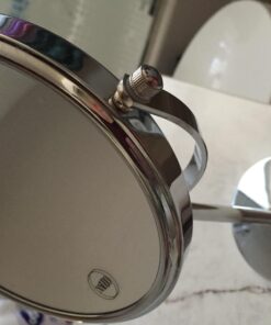 MIRRORVANA 10X Magnifying Makeup Mirror on Stand for Bedroom and Bathroom, Free Standing Desk & Table Mirror, Double Sided 10X/1X Magnification, 35cm Tall 18cm Wide 18cm (7-inch) Diameter 34 71IhszmBXHL