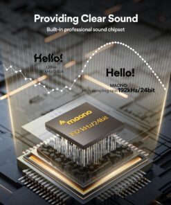 USB Microphone, MAONO 192KHZ/24Bit Plug & Play PC Computer Podcast Condenser Cardioid Metal Mic Kit with Professional Sound Chipset for Recording, Gaming, Singing, YouTube (AU-A04) Black 31 71Ii6QtWFWL