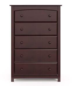 Storkcraft Kenton 5 Drawer Dresser (Espresso) – Dresser for Kids Bedroom, Nursery Dresser Organizer, Chest of Drawers for Bedroom with 5 Drawers, Universal Design for Children’s Bedroom Espresso 5 Drawer Chest 23 71IioSrk9oL