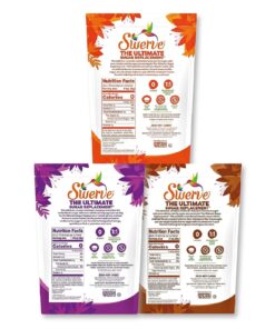 Alternative view of Swerve Sweetener Granular, Brown and Confectioners Baker's Trio - Sugar Substitute, Zero Calorie, Keto Friendly, Zero Sugar, Non-Glycemic, 12oz, 3 Pack Granular, Confectioners, Brown 12 Ounce (Pack of 3)