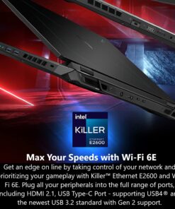 Acer Nitro 17 Gaming Laptop | AMD Ryzen 7 7840HS Octa-Core CPU | NVIDIA GeForce RTX 4060 Laptop GPU | 17.3" QHD 165Hz IPS Display | 1TB Gen 4 SSD | Wi-Fi 6E | RGB Backlit KB | AN17-41-R7G3, Black R7 7840HS / RTX4060 52 71IksmVwJjL