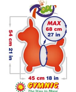 Rody Horse Inflatable Bounce & Ride, Matty's Toy Stop Exclusive Blue & Red (7024) with Pump 10 71IlXIWfy3L