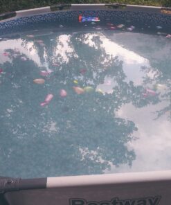 Bestway Steel Pro MAX 12 Foot x 30 Inch Round Metal Frame Above Ground Outdoor Backyard Swimming Pool Set with 330 GPH Filter Pump 12' x 30" 40 71IlvAEkXdL