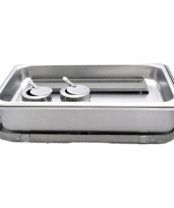 TigerChef Chafing Dish Buffet Set - Chaffing Dishes Stainless Steel - 3 Sets of Chafers and Buffet Warmer Set with Folding Frame - Food Warmers for Parties Buffets 11 71InKtrHRvL 2