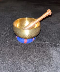 Ohm Store Tibetan Singing Bowl Set — Meditation Sound Bowl Handcrafted in Nepal for Yoga, Chakra Healing, Mindfulness, and Stress Relief — Unique Spiritual Gifts for Women and Men Bronze 39 71IoudhH 7L