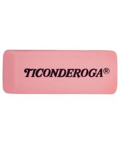 Alternative view of Ticonderoga Wedge Erasers, Pink, 3 Count 3 Count Pink