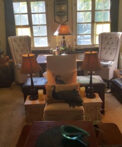 Globe Electric 12398 Set of Two 27" Table Lamps, Bronze Finish, Beige Shades Oil-Rubbed Bronze 34 71Iq60hy1wL