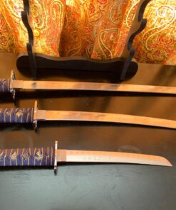 BladesUSA Jl-021Bl4 Katana Samurai Sword Set, 3-Piece with Scabbard and Display Stand, 40-Inch Overall Katana 27 71IqRjczuWL