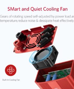 BESTEK 1000W Car Power Inverter, DC 12V to 110V Car Power Converter with 2 AC Ports Multi-Protection 1000 watt Power Inverter for Vehicles/Car/RV/Home, Terminals Power Cables Input,Road Trip Essential 19 71IqgAV G8L