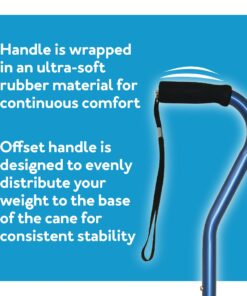 Carex Health Brands Designer Offset Cane, Bahama, 1 Count 13 71IrQl0tZ6S
