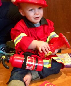 Melissa & Doug Fire Chief Role Play Costume Dress-Up Set (6 pcs) Standard Packaging 36 71Irc4JssYL